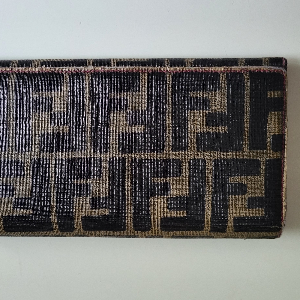 Fendi Black and Tan Wallet